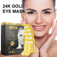 24k Gold Eye Mask Ingredients Natural Extract for Puffy Eye Fine Lines Reduce Wrinkle Dark Circle Under Eye Bags For Men & Women