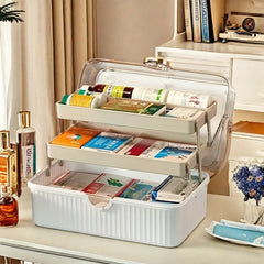 Medicine box home decoration household large-capacity medicine storage box multi-layer medicine small medicine box large medical