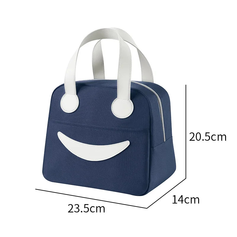 1 PCS Portable lunch bag insulated refrigerated food safety warm lunch bag girls warm food picnic lunch bag ladies lunch bag