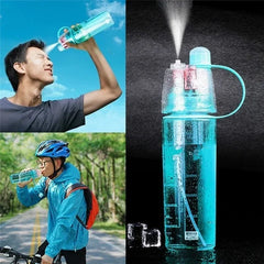 Large Capacity Straight Drink Cup Creative Portable Sports Water Bottle with Sprayer Cup High Capacity Climbing Cycling Gym