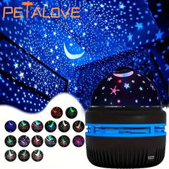 Water Ocean Wave Starry Projector Led Night Light USB Galaxy Creative Romantic Decoration for Home Room Bar Disco DJ KTV Party