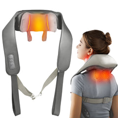 Neck Massager Shiatsu Back Neck Massager with Heat Electric Massager for Back Shoulder Neck Leg Deep Massage at Home for Relax