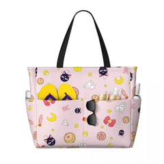 Sailor-Moon Large travel bag, waterproof beach bag, Pool, gym tote or camping bag