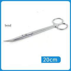 Stainless steel medical scissors Surgical instruments elbow pointed large eye nurse suture removal scissors