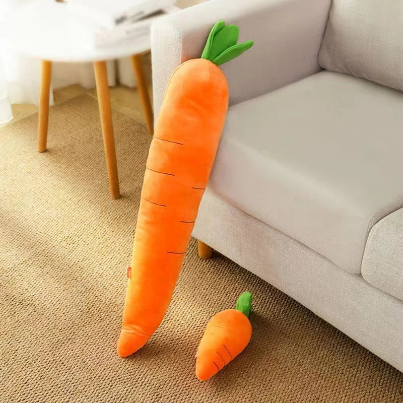 Dog Toy Pet Carrot Plush Toy Vegetable Chew Toy for Small Medium Large Dogs Universal Pet Sound Playing Toy Pet  Accessories