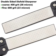 Double Sided Folded Pocket Sharpener Diamond Knife Sharpening Stone Kitchen Tool Professional Grindstone Knife Fast Sharpener