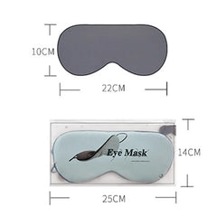 New Cool & Warm Dual-use Blackout Eye Mask Travel Portable Soft Silk Blindfold Relieve Fatigue Lightweight Sleep Eyeshade