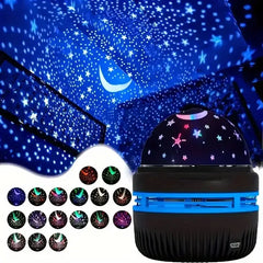 Water Ocean Wave Starry Projector Led Night Light USB Galaxy Creative Romantic Decoration for Home Room Bar Disco DJ KTV Party