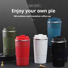 380ml/510ml Stainless Steel Coffee Cup Car Vacuum Flask Thermal Mug Reusable Coffee Cup for Hot/Cold Drinks Travel Insulated Cup