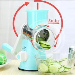 3-in-1 Manual Rotation Vegetable Fruit Slicer Round Cutter Potato Grater Spiralizer Vegetable Chopper Kitchen  Tools