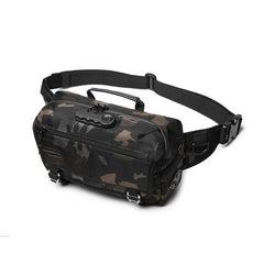 OZUKO Waist Bag Handbag Man  Casual Fanny Pack Male Waterproof Travel Waist Bags USB Charging Chest Bag for Cell Phone