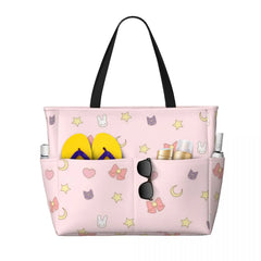 Sailor-Moon Large travel bag, waterproof beach bag, Pool, gym tote or camping bag