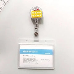 1Pcs Retractable Pull Badge Nurse Cute Badge Reel Clip Badge Holder Doctor ID Card Chain Clips School Student Office