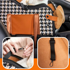 Pet car bag portable pet home multi-function armrest box dog shoulder bag center console