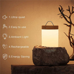 Night Light Touch Sensor Lamp Bedside Table Lamp Rechargeable Dimmable RGB Color Desktop Night Lamp For Room Children Kids Gift