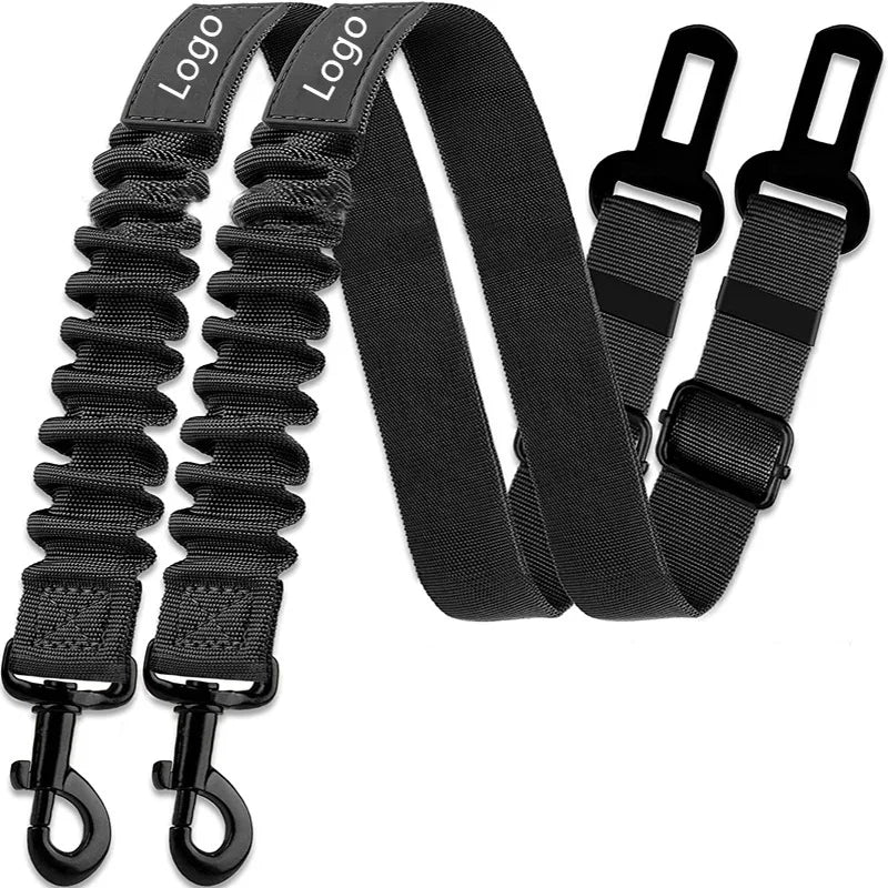 Amazon Car Dog Safety Buckle Pet Thickened Nylon Traction Elastic String Retractable Car Seat Belt Manufacturer