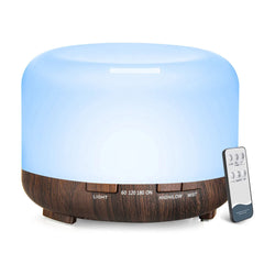 500ML Aromatherapy Oil Diffuser, Auto Shut Off (When Water Runs Out) Essential Oil Aroma Diffuser Humidifier for Home Office