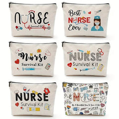 Nurse Makeup Bag Gift Emergency Room Nurse Zipper Bag ICU NurseGift Nurse Appreciation Cosmetic Bag Nurse Graduation Gift