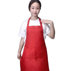 Custom Design Brand Logo Black Unisex Waiter Cooking Restaurant Pocket Printing Adjustable Hanging Neck Men Aprons for Woman