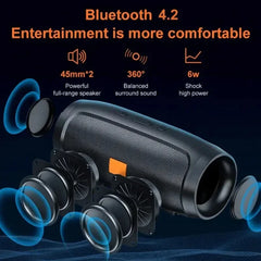 J007 Subwoofer Bluetooth Speakers Outdoor Stereo Surround Waterproof Loudspeaker Wireless Sound Box Support FM Radio TF Card