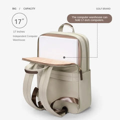 GOLF Laptop Backpack Slim Women Business Travel Backpack Nylon Waterproof Elegant Ladies Back Pack Bags 13 15 6 17 Inch Notebook