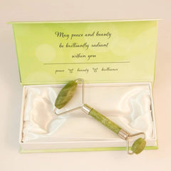 Beautiful Genuine Jade Roller - Relaxing Facial Massager - Enhance Skin Renewal - Perfect Gift