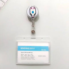 1Pcs Retractable Pull Badge Nurse Cute Badge Reel Clip Badge Holder Doctor ID Card Chain Clips School Student Office