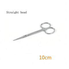 Stainless steel medical scissors Surgical instruments elbow pointed large eye nurse suture removal scissors