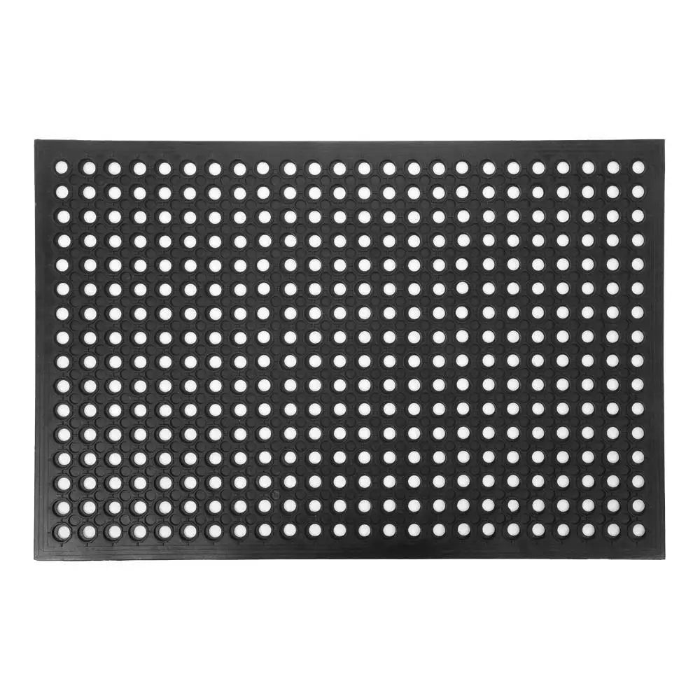 US Home Non-slip Rubber Door Holes Drainage Restaurant Kitchen Bar Floor Mat