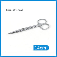 Stainless steel medical scissors Surgical instruments elbow pointed large eye nurse suture removal scissors