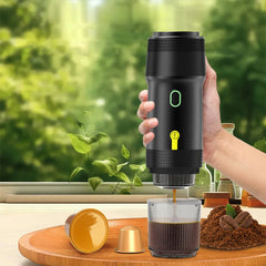 Expresso Coffee Maker 60ml Portable Electric Coffee Machine Wireless Capsule/Powder Heating Expresso Machine For Outdoor Car