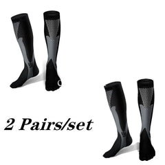 2/3/4 Pairs Compression Socks Knee High Sports Socks Medical Nursing Stockings Varicose Veins Socks Outdoor Cycling Socks