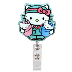 MINISO Lovely Kitty Cats Nurse Doctor Cartoon Hospital Medical Workers Clips Badge Reels Brooches Keychains Name Cards Holders