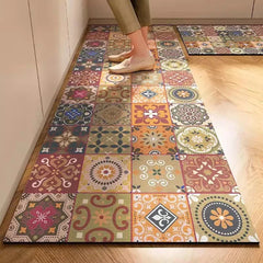 Kitchen Mat Absorbent Printed Kitchen Rugs Non-slip Area Mat Hallway Long Carpets for Living Room Bedroom Entrance Doormat Bath