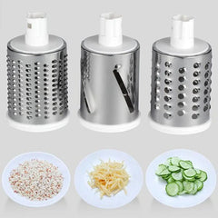 3-in-1 Manual Rotation Vegetable Fruit Slicer Round Cutter Potato Grater Spiralizer Vegetable Chopper Kitchen  Tools