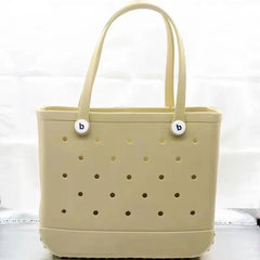 XL Extra Large Beach Bag EVA Rubber Waterproof Beach Travel Picnic Storage Basket Women Shopping Handbag Sac Jelly Tote Bag