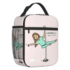 Cartoon Ladies Nurse Doctor Printed Portable Lunch Box for Women Leakproof Thermal Cooler Food Insulated Lunch Bag Picnic Tote