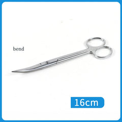 Stainless steel medical scissors Surgical instruments elbow pointed large eye nurse suture removal scissors