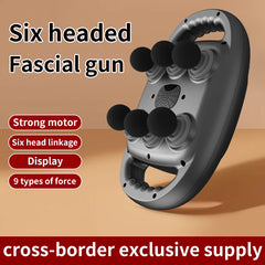 Whole body high frequency massager Muscle relaxation massager, 6 head and neck membrane massager 6 fascia gun