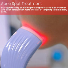 New RF UV Facial Led Red & Blue Acne Spot Treatment Home Use RF Beauty Wand Massager Face Light Therapy