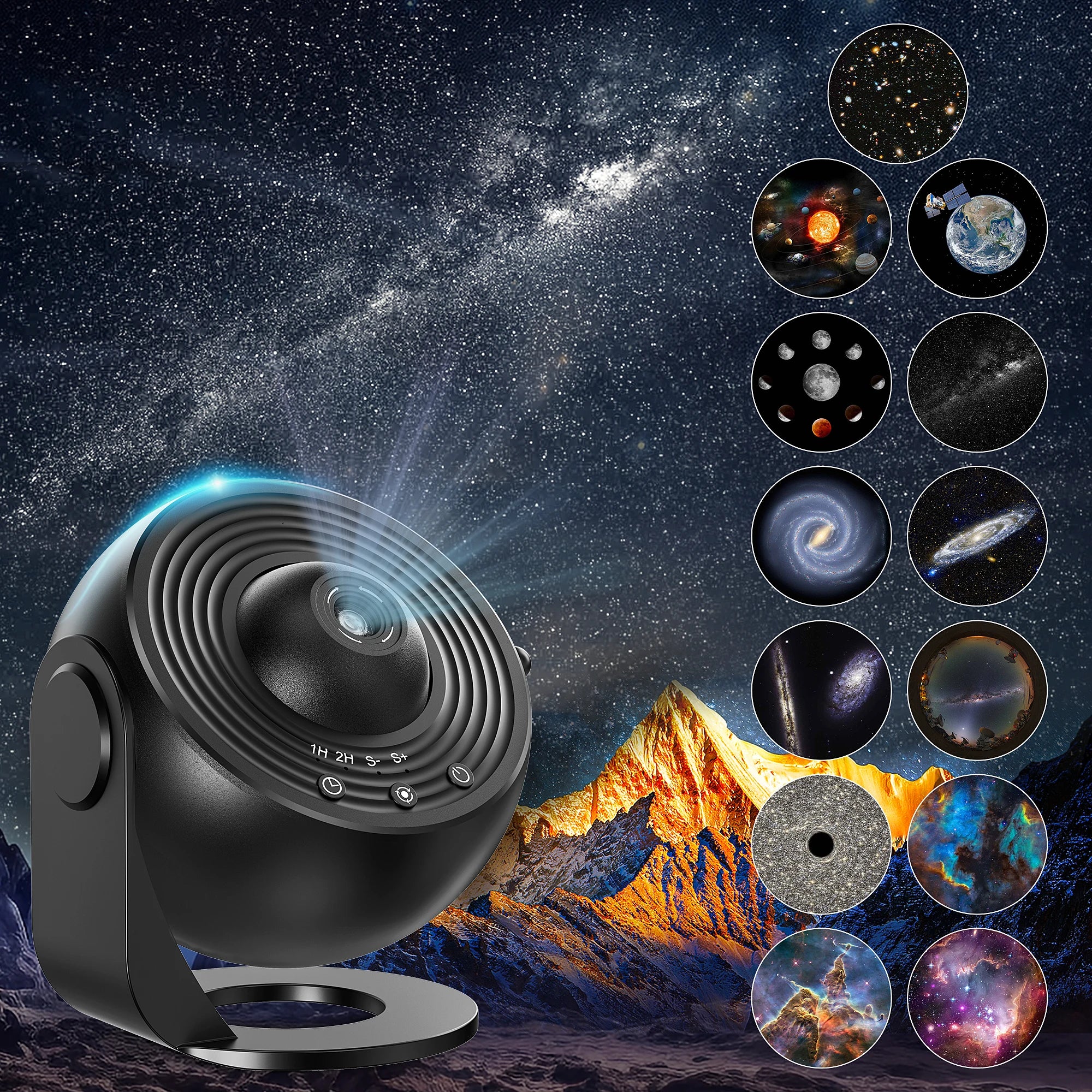 Galaxy Projector, Planetarium Star Projector Realistic Starry Sky Night Light ,Solar System Constellation Moon for Kids Bedroom