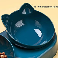 Smart Pet Feeder & Gravity Waterer - Tilted Bowls for Neck Comfort, Automatic Refill - A Perfect Dining Haven for Dogs and Cats