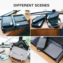 2-6 PCS Compression Packing Cubes BAGSMART Men Travel Expandable Luggage Organizer Carry on Luggage Packing Organizers for Women