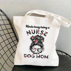 Women Shopper Bag Nursing Essentials Printed Harajuku Large Capacity Shopping Handbags Canvas Shopper Girl Tote Shoulder Bags