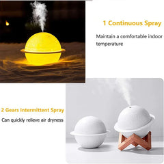 3D  Air Humidifier 200Ml   Diffuser Ultrasonic Mini Air Humidifier Usb Fogger Mist Maker With Led Light