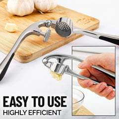 Zinc Alloy Garlic Press Rocker Manual Presser Grinding Tool Kitchen Accessories Garlic Chopper Mincer Crusher