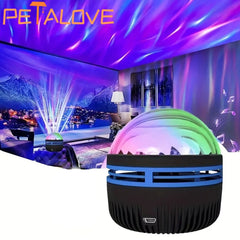 Water Ocean Wave Starry Projector Led Night Light USB Galaxy Creative Romantic Decoration for Home Room Bar Disco DJ KTV Party