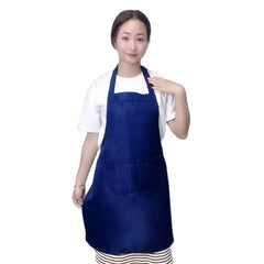 Custom Design Brand Logo Black Unisex Waiter Cooking Restaurant Pocket Printing Adjustable Hanging Neck Men Aprons for Woman