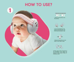 New Baby Ear Protection Noise Cancelling Headphones 2-in-1 Convertible Design Noise Reduction Earmuffs for Infant Improves Sleep