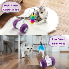 ATUBAN Automatic Cat Toys Interactive for Indoor Cats,Electric Robotic Kitten Toy for Cat Exercise Chasing Hunting,Pet Smart Toy